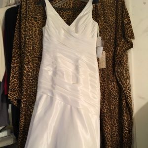 Mori Lee ivory wedding gown